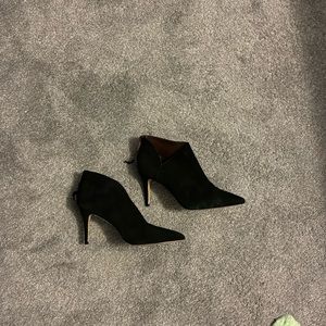 Enzo Angiolini sexy black suede booties.